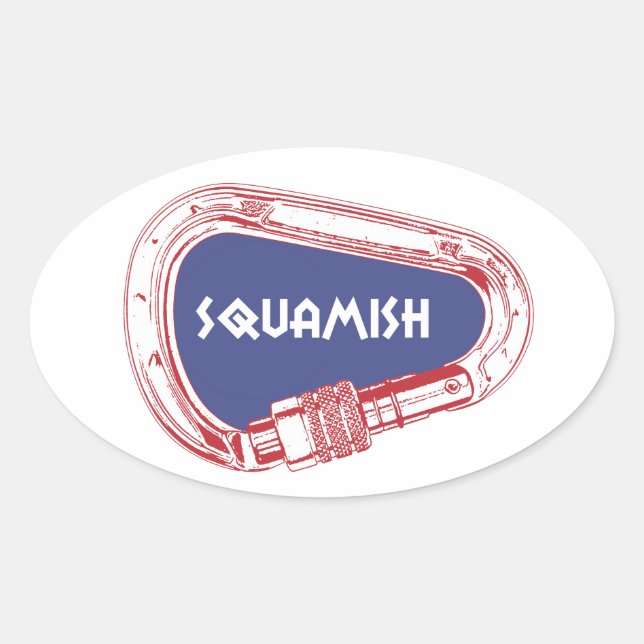 Sticker Ovale Carabinier Escalade Squamish (Devant)