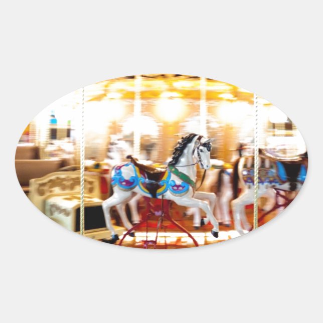 Sticker Ovale Carrousel mobile (Devant)