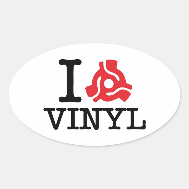 Sticker Ovale Carte I 45 Vinyl (Devant)