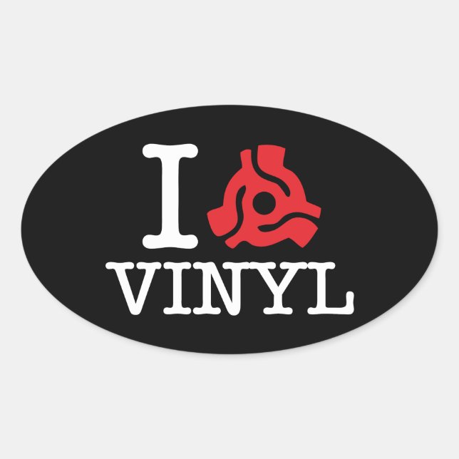 Sticker Ovale Carte I 45 Vinyl (Devant)