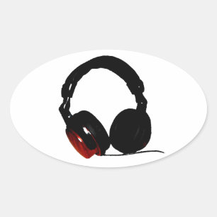 Sticker Ovale Casque Pop Art