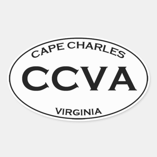 Sticker Ovale CCVA - Cap Charles Virginie (Devant)