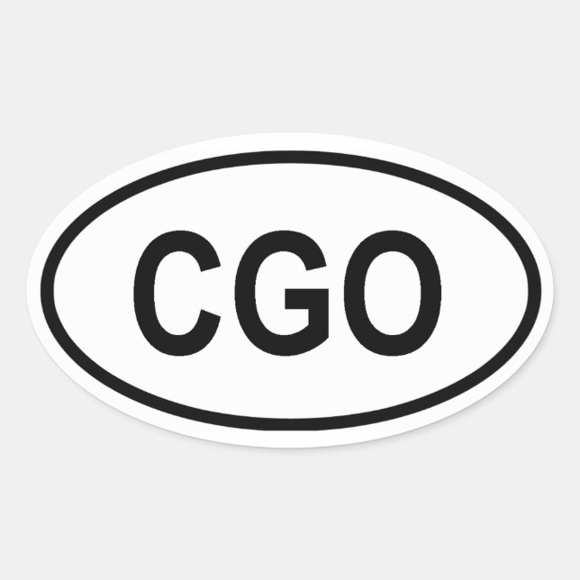 STICKER OVALE CGO (Devant)