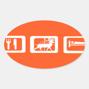 Sticker Ovale Chasse au sommeil