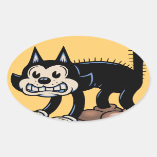 Sticker Ovale Chat d'Archy