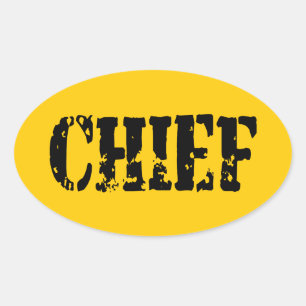 STICKER OVALE CHEF