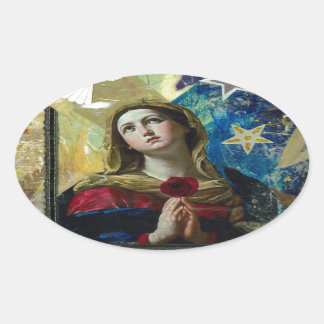 Sticker Ovale Chercher