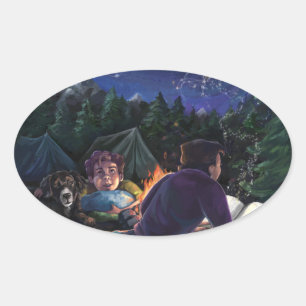 Sticker Ovale Chevaliers d'été