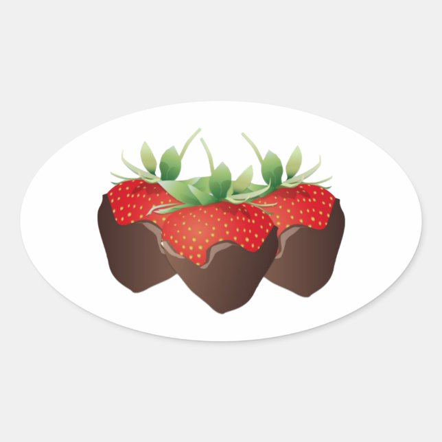 Sticker Ovale Chocolat (Devant)