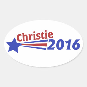 Sticker Ovale Chris Christie 2016