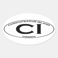 CI - Logo ovale de Chincoteague Island