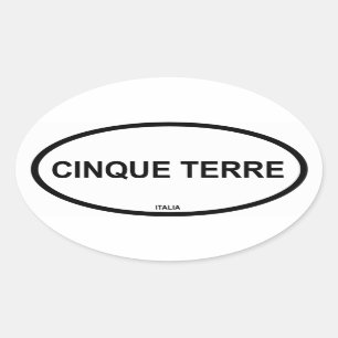 STICKER OVALE CINQUE TERRE