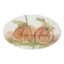 Citrouille d'esquisse d'aquarelle d'origine