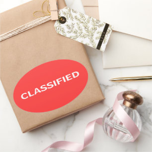 Sticker Ovale classé