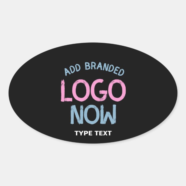STICKER OVALE CLIENT SIMPLE CONTEMPORAIN PROPRE NOIR MODE (Devant)