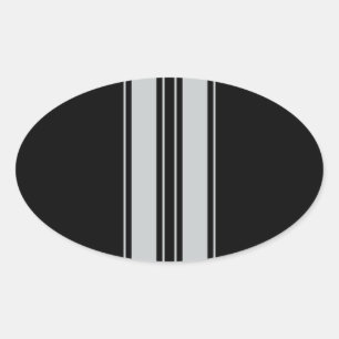 Sticker Ovale Cliquez sur Personnaliser pour modifier Gris en co