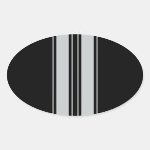 Sticker Ovale Cliquez sur Personnaliser pour modifier Gris en co