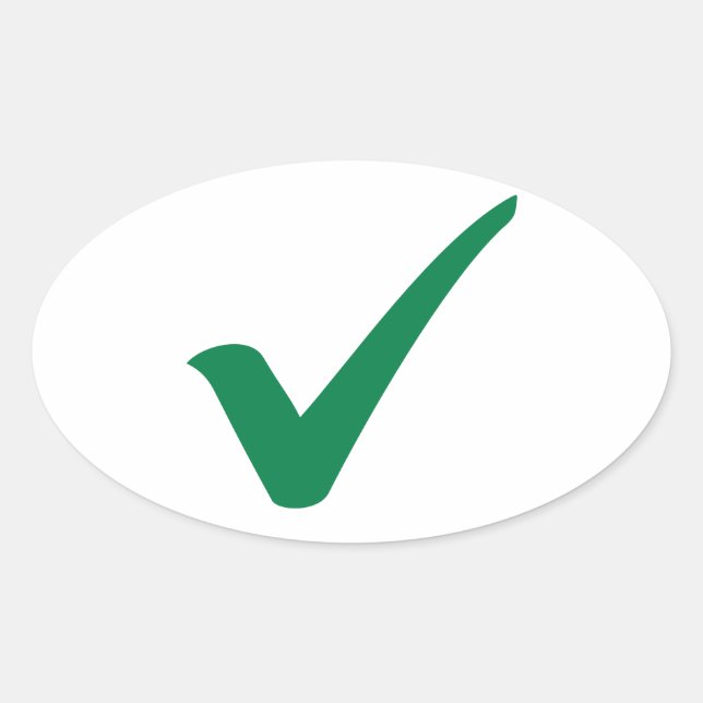 Sticker Ovale Coche verte (Devant)
