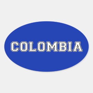 Sticker Ovale Colombie