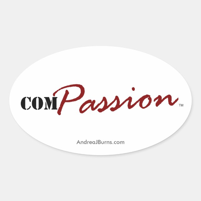 Sticker Ovale ComPASSION (Sticker) (Devant)