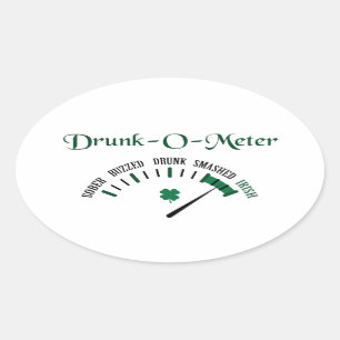 Sticker Ovale Compteur ivre