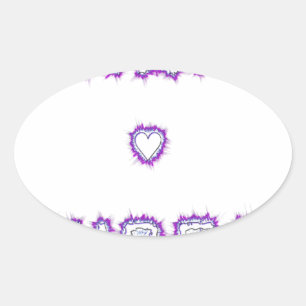 Sticker Ovale Conception de l'art texte de devis Smart Vibes