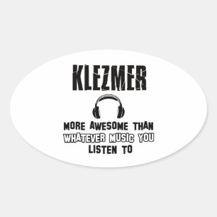 Sticker Ovale conception klezmer