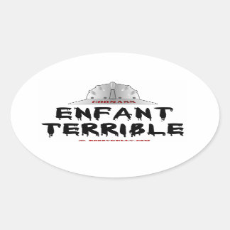 Sticker Ovale Coonas, Enfant Terrible, Cou rugueux, Pétrole, Gaz