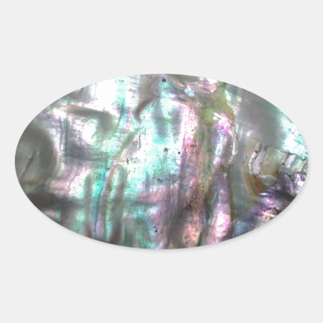 Sticker Ovale Coque d'Abalone (Devant)