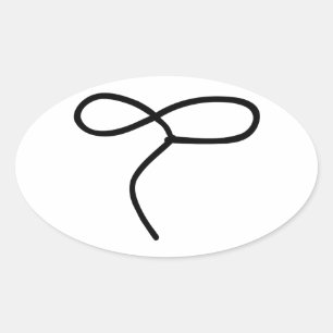 Sticker Ovale Corde de Lasso
