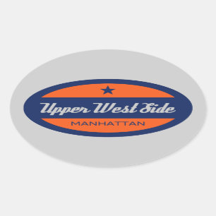 Sticker Ovale Côté supérieur ouest