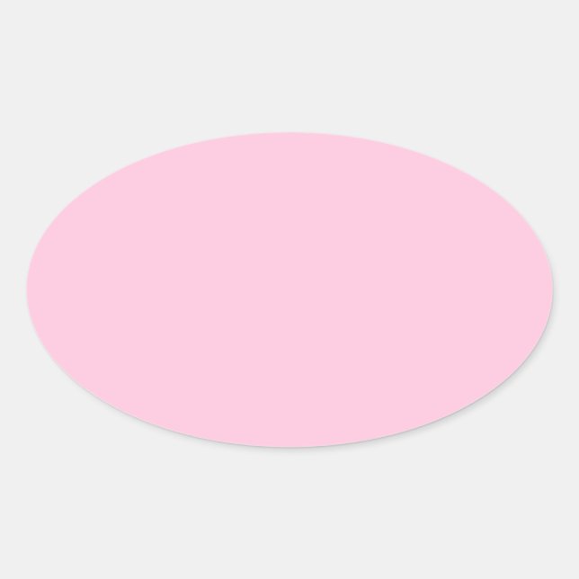 Sticker Ovale Coton bonbon rose (Devant)