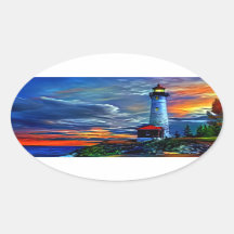 Coucher de soleil du phare