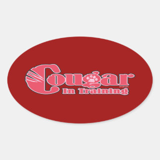 Sticker Ovale Cougar en formation