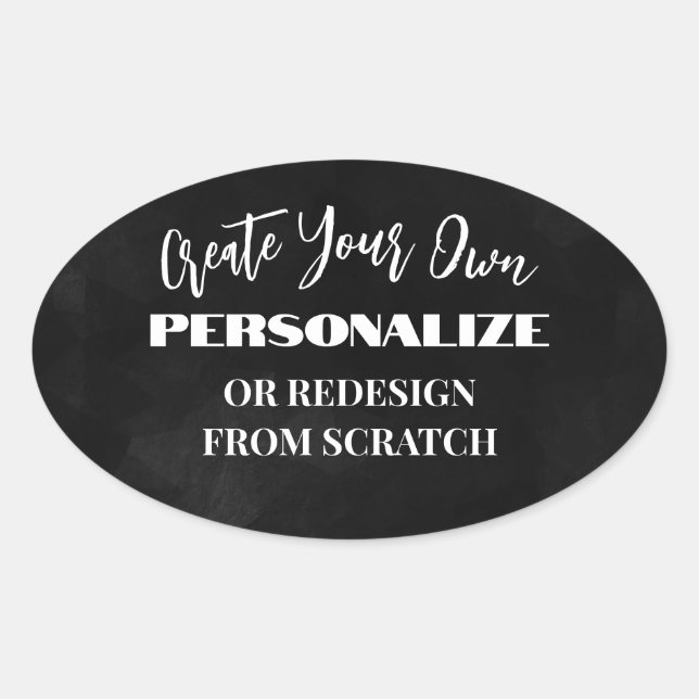 Sticker Ovale Créer votre propre - Concevez une personnalisation (Devant)