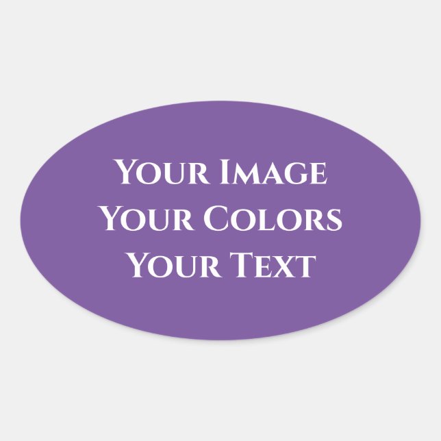 Sticker Ovale Créez Votre Propre (Devant)