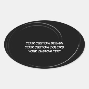 Sticker Ovale Créez votre propre personnalisation