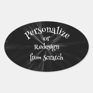 Sticker Ovale Créez votre propre personnalisation