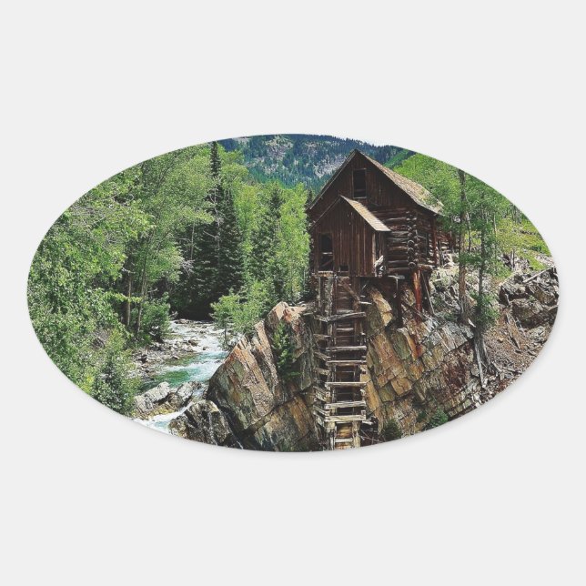 Sticker Ovale Crystal Mill Colorado (Devant)