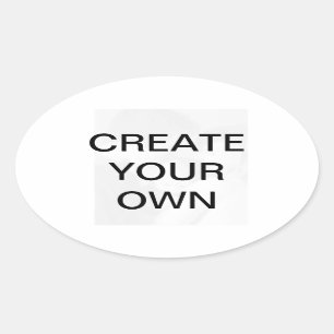 Sticker Ovale Customisez votre propre