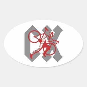 Sticker Ovale Cyclocross