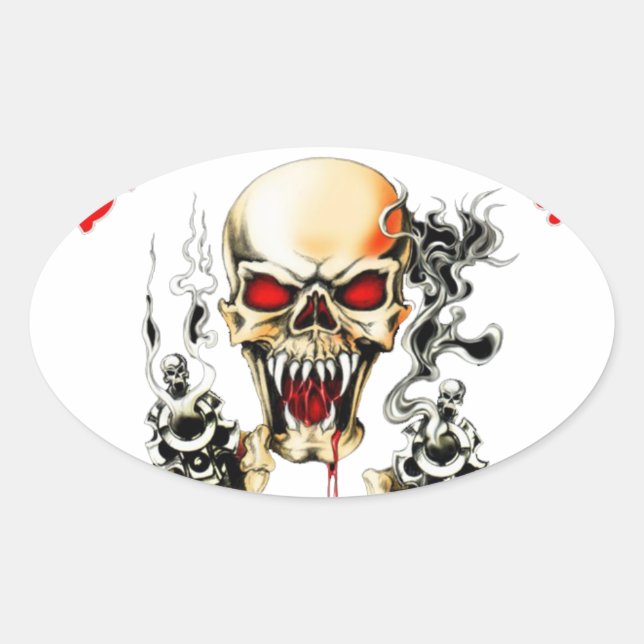 STICKER OVALE D.I.L.L.I.G.A.F. (Devant)