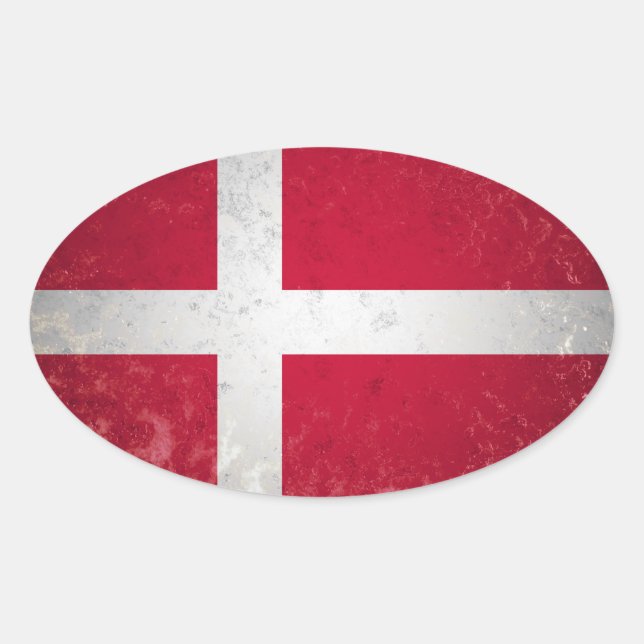 Sticker Ovale Danemark (Devant)
