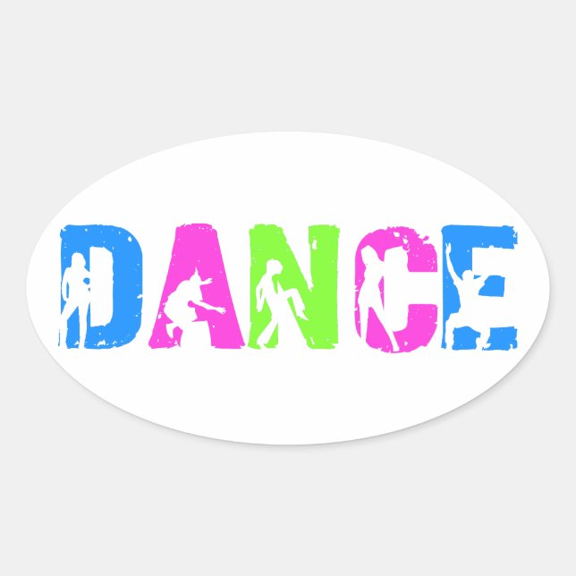 STICKER OVALE DANSE (Devant)