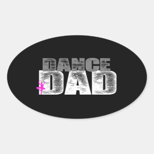 Sticker Ovale Danse papa