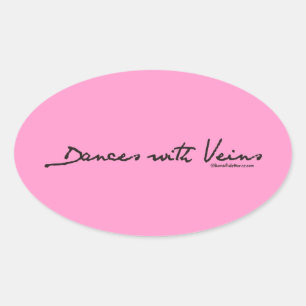 Sticker Ovale Danses avec veines