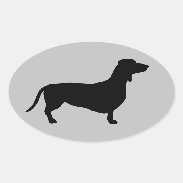 Sticker ovale de la nation Doxie-Land (Devant)
