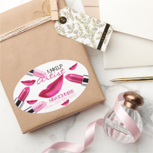 Sticker ovale de maquillage