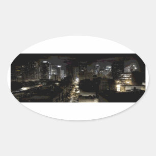 Sticker ovale de New York