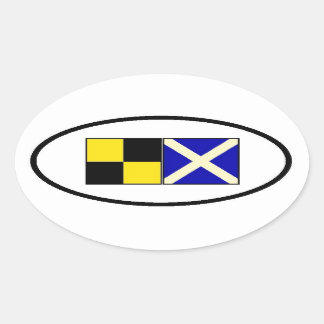 Sticker Ovale Découvrez le lac Minnetonka Oval